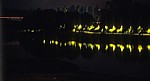 Nächtliche Uferbeleuchtung des Rio Lima - Ponte de Lima