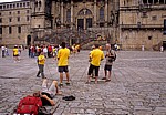 Jakobsweg (Camino Francés): Plaza del Obradoiro - Pilger - Santiago de Compostela