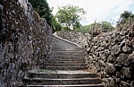 Jakobsweg (Caminho Português): Treppe zum Santiaguiño do Monte - Padrón