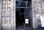 Jakobsweg (Caminho Português): Catedral de Santiago de Compostela (Kathedrale) - Geöffnete Puerta Santa (Heilige Pforte) - Santiago de Compostela