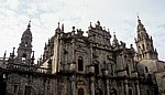 Jakobsweg (Caminho Português): Catedral de Santiago de Compostela (Kathedrale) - Nordfassade - Santiago de Compostela