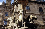 Altstadt: Fonte dos Cabalos (Pferdebrunnen) - Santiago de Compostela