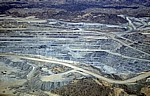 Flug über die Namib: Rössing-Mine (größter Urantagebau der Welt) - Namib