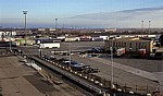 Fähre Dünkirchen - Dover: Blick von der Fähre auf den Terminal Roulier du Port Ouest - Dünkirchen