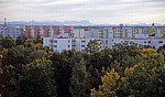 Ostpark: Blick über Neuperlach auf die Bayerischen Alpen - München