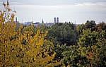 Ostpark: Blick Richtung Innenstadt - München