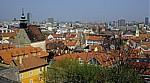 Blick vom Burgberg: Staré Mesto (Altstadt) - Bratislava