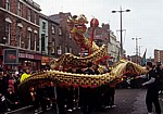 Chinatown (Berry Street): Chinesisches Neujahrsfest - Drachentanz  - Liverpool