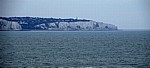 Fähre Dover - Dünkirchen: Blick von der Fähre auf St Margaret's Bay und White Cliffs (Kreidefelsen) - Kent