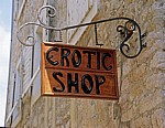 Stari Grad (Altstadt): AushÃ¤ngeschild (Erotic Shop) - Budva