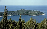 Blick auf das Adriatische Meer (Adria) mit der Insel Lokrum - Gespanschaft Dubrovnik-Neretva
