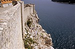 Stari Grad (Altstadt): Blick von der Stadtmauer - Cafe - Dubrovnik