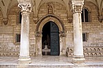 Stari Grad (Altstadt): Knezev dvor (Rektorenpalast) - Eingang - Dubrovnik
