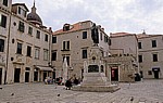 Stari Grad (Altstadt): Gunduliceva poljana (Marktplatz) mit dem Gundulic-Denkmal - Dubrovnik
