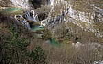 Donja jezera (Untere Seen): Sastavci (Zusammenfluß) - V. l. Novakovica brod, Fluß Korana - Nationalpark Plitvicer Seen