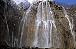 Sastavci (Zusammenfluß): Veliki slap (großer Wasserfall, Fluß Plitvica) - Nationalpark Plitvicer Seen