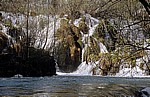 Donja jezera (Untere Seen): Gavanovac - Wasserfälle zu dem dahinterliegenden Milanovac - Nationalpark Plitvicer Seen